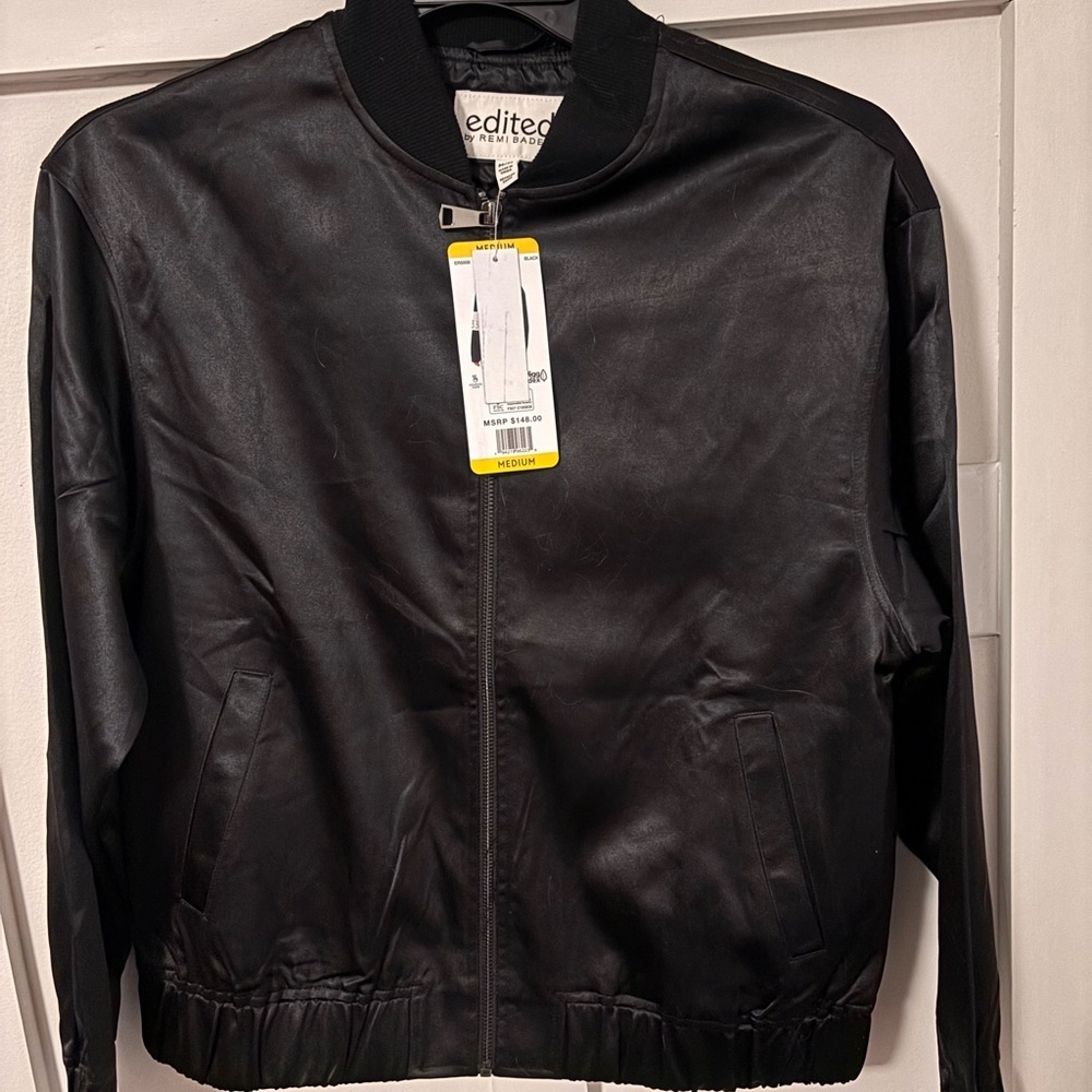 Edited by Remi Bader Black Bomber Jacket - Medium NWT